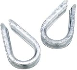 Rope Thimble 1/2\ Galv Bulk (Finish: Galvanized Size: 1/2\ (1.27cm)) By Seachoice Products