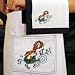 Sin in Linen Vintage Embroidered Mermaid Kitchen Apron