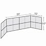 (Price/SET)SSG / BSN Chin Link Backstop - 20feet No Hood, Backstops, Field Equipment, Baseball & Softball