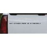 10in X .4in Black -- My Other Ride Is a Diesel Moto Sports Car Window Wall Laptop... by Rad Dezigns