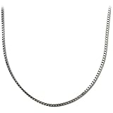 Sterling Silver 3mm Box Chain Necklace, 22