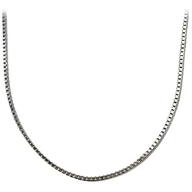 Sterling Silver 3mm Box Chain Necklace, 22