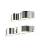 A-2540 Dona wall sconce - halogen, nickel, large, 110 - 125V (for use in the U.S., Canada etc.)