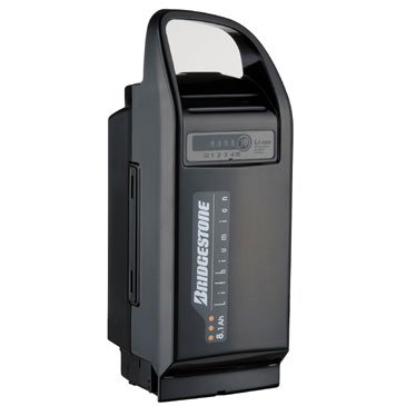 ブリヂストン(BRIDGESTONE)　リチウムイオン大容量バッテリー　（P4107/P4108　LI8.1N）　【2008年発売　アシスタスーパーリチウム・ACL用】 ブラック