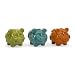 IMAX This Ceramic Set Of Salidra Flower Pigs Is An Eclectic Mix Of Vibrancy Color And Shape