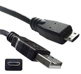 USB Type A Male / Micro B Male Cable, 2.0 Version, Black, 10 ft