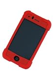 iGg iPhone 3G Brick Skin Cover with Free Screen Protector - Red