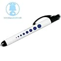 Aluminium pen torch with pupil guage