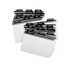 Weatherbee 3"X5" recipe card dividers- set of 24