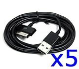 Bluecell 5 PCS Black 6FT USB Data Sync Cable for Apple iPhone 4 4S 3GS iPod iPad +Free Bluecell Cable Tie