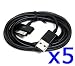 Bluecell 5 PCS Black 6FT USB Data Sync Cable for Apple iPhone 4 4S 3GS iPod iPad +Free Bluecell Cable Tie
