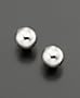 14k White Gold Ball Stud Earrings (4 mm)