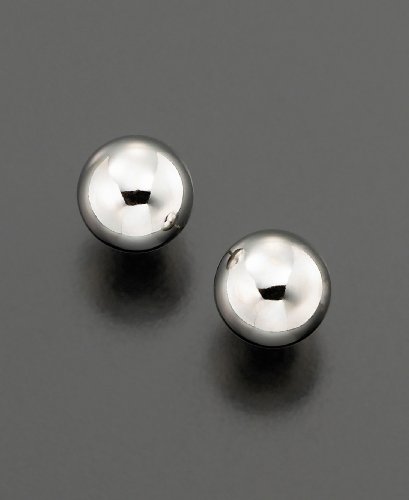 Our 14k White Gold Ball Stud white gold studs. Our 14k White Gold Ball Stud