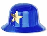 Blue Plastic Keystone Cop Hat