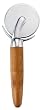Elizabeth Karmel's 3-inch Serrated Stainless Steel Pizza Wheel with Bamboo Handle