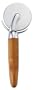 Elizabeth Karmel's 3-inch Serrated Stainless Steel Pizza Wheel with Bamboo Handle