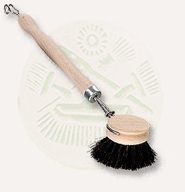 Spülbürste klein, Kopfdurchmesser 4cm, Rosshaar