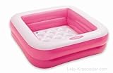 Intex Play Box Pool for Ages 1-3, 33.5" x 33.5" x 9", Color - Pink