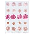 EK Success Martha Stewart Shaped Buttons, Pink