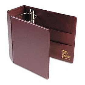 New-Avery 79366 - Heavy-Duty Vinyl EZD Reference Binder With Finger Hole, 5 Cap, Maroon - AVE79366