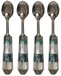 Decorative Condiment Spoon with Mother of Pearl Handle Set of Four