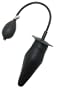 Rubber Inflatable Butt Plug with Inflation Bulb - Firm Core - Large