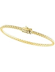 14K Yellow Gold 7.25 Inch Basket Weave Chain