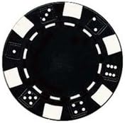 180 Clay Composite Dice Suited 11.5 Gram Black Poker Chips