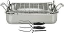 Cuisinart Chef's Classic Stainless 16-Inch Roaster with Rack and 3 Piece Roasting Set