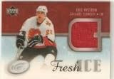 2005-06 Upper Deck Ice Fresh Ice Glass #FIEN Eric Nystrom - Calgary Flames (Piece of Authentic Jersey ) (Hockey Cards)