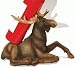 Graceful Sitting Moose Wine Bottle Holder Rack 12 (Great Detail) (Makes a Great Gift)