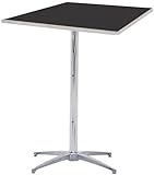 Standard Series Height Adjustable Square Pedestal Table with Laminate Top