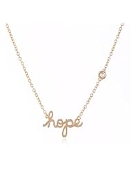 Shy by Sydney Evan Hope Necklace with Diamond Bezel, 15.25"+Extender 1"