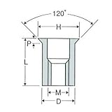 トップ(TOP) トップナット アルミニウム スモールフランジナット AFH-640SF