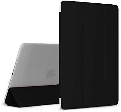 iPad Air 2 Case, FLIKU SmartCoat Series - Protective Stand Case with Cover [Multi-Stand View Angles ] [Scratch-Resistant] [Slim Lightweight] [Matt Surface] [On/Off activation] for iPad Air 2 - Black