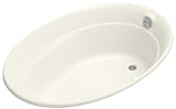 KOHLER K-1337-G-96 Serif 5-Foot BubbleMassage Bath, Biscuit