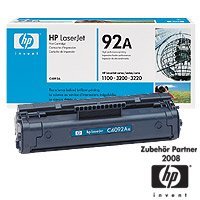 HP Compatible C4092A HP 92A Laser Toner Cartridge, 2,500 Pages, Black