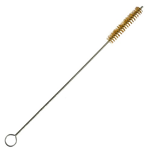 McKay Extra Coarse Brass Bristle Wire Tube Brush Extra Long Handle for
