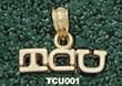 Texas Christian Univ "Tcu" 3/16" Charm/Pendant