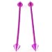 14g 14 gauge (1.6mm), 45mm long- Anodized surgical steel Industrial barbells straight Bars ear plugs