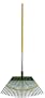 Flexrake 2A Lawn Rake 21-Inch Poly Head with 48-Inch Aluminum Handle