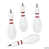 bowling pin shaped pens ! new & unique set of 12 BOWLING PINS shape PENS novelties.