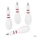 Sporting Goods : bowling pin shaped pens ! new & unique set of 12 BOWLING PINS shape PENS novelties.
