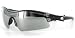 X-Rays 10003 Sports Sunglasses with Wrap Around Styling and Flash Mirror Blade Lenses For Stylish, Active Men and Women (Black w/ Chrome Mirror)