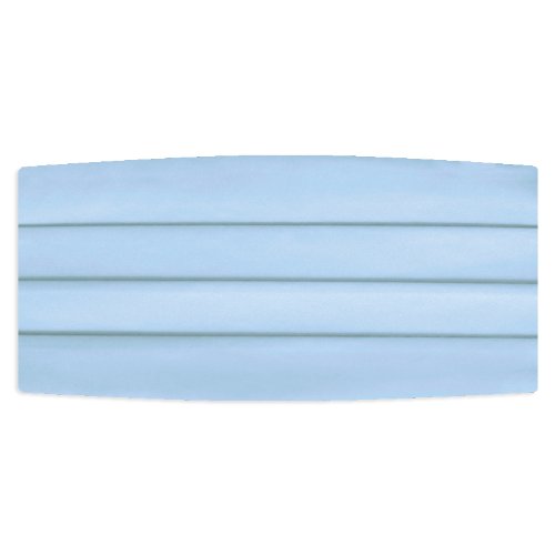 Light Blue Satin Cummerbund