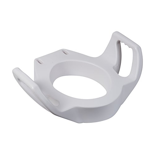 DMI Raised Elevated Toilet Seat Riser with Arms and Mounting Bolts