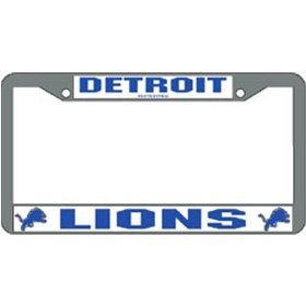 Detroit Lions NFL Chrome License Plate Frame