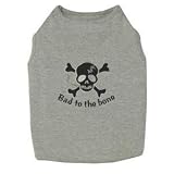 Extra Large Attitude Gray Bad to the Bone Dog T-Shirt