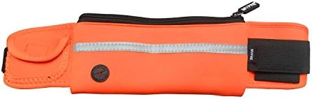 MYPRE Water Resistant Reflective Runner Waist Pack Running Belt Pouch Bag Fanny Pack for Running Hiking Trip Pack Fitness Gym Outdoor Cycling Apple Phone 5 6 Plus Samsung Big Smartphone (Orange)
