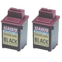 Take4Less 2-pack Black Lexmark 12A1970 70 Remanufactured ink Cartridges for Lexmark X63 X73 X83 Z42 Z43 Z45 Z51 Z52 Z53 Z54 Z715 Z82 Z705 X83 X85 X125 A1000 A1200 A1500 A3000 A4000 IJ1200 P122 P707 P3150